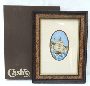 Cash's of Coventry Woven Silk Picture - Sailing Ship - Picture 1 of 5