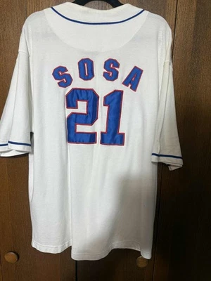 Camiseta blanca vintage de los Chicago Cubs de Sammy Sosa #21 mercancía genuina Foto 1 de 4