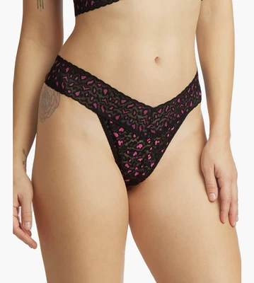 Tanga Hanky Panky Leopardo Firma Encaje Original Talla Única L9509 Foto 1 de 4
