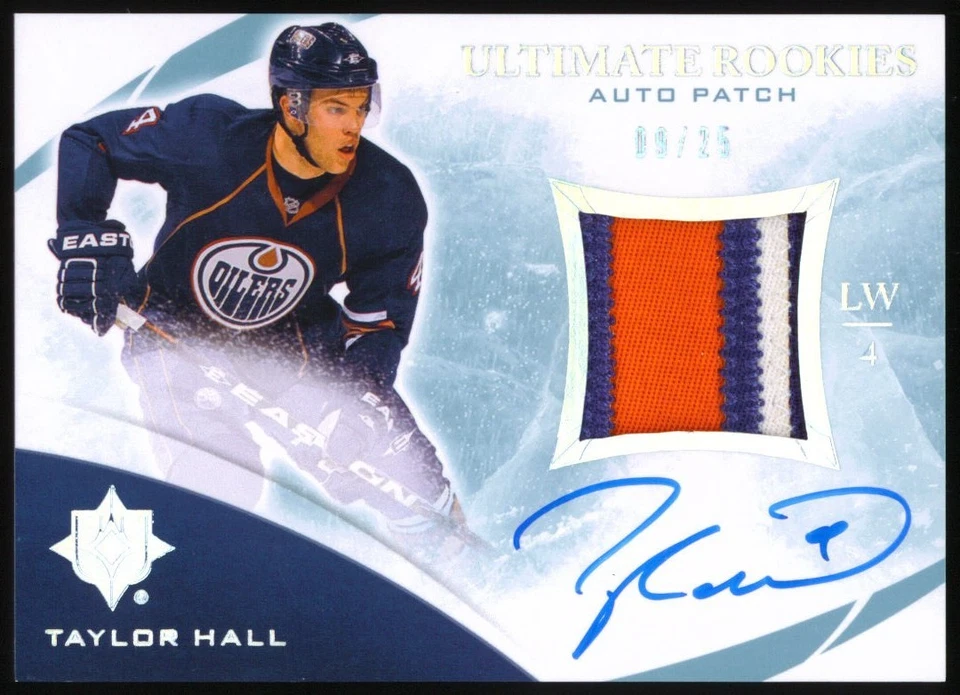 2010-11 UD Ultimate Collection Rookie Patch Auto #142 Taylor Hall #09/25 - Image 1 of 1