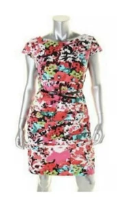 New AGB Floral dress. Size 18 Floral Belted Romantic Retail $98 - Picture 1 of 9