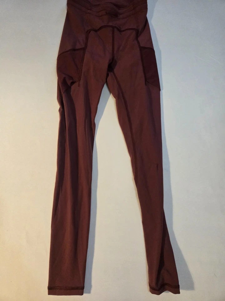 Lululemon Leggings Girls Size 2 Maroon - Image 1 of 4