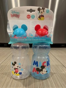2 Pack Mickey pop-up straw sipper cups - Picture 1 of 2