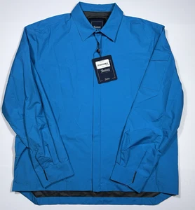 $785 New HERNO Laminar Men's Size X-Large XL 56 EU Casual Blue L/S Collared Coat - Picture 1 of 6