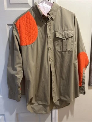 Boyt Harness Co Upland Field Hunting Shooting Shirt Tan Hunter Orange SZ M - Image 1 of 4