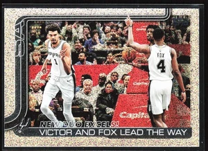 2025-26 Topps Flagship Sandglitter New Duo Excels Victor and Fox Lead The Way - Picture 1 of 2