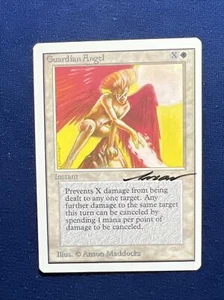 MTG **Artist Signed** Unlimited Guardian Angel,  Anson Maddocks, 1993 - Picture 1 of 2