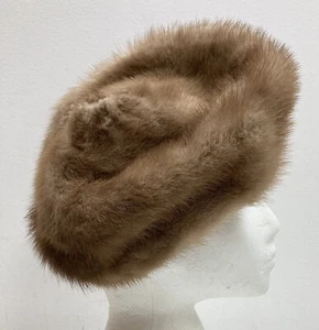 Vintage Mink Fur Hat. Size Medium - Picture 1 of 9