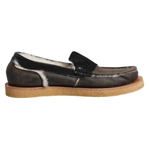 DOLCE & GABBANA Shoes Brown White Calfskin Leather Loafers Men EU42 /US9 1270usd - Picture 1 of 8
