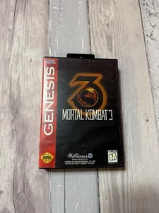 Mortal Kombat 3 Sega Genesis 1995 gioco in scatola con manuale gioco retrò - Foto 1 di 5
