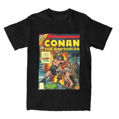 Conan And Red Sonja Conan The Barbarian T Shirt Merch Men Women 100% Cotton Vint - Image 1 of 3