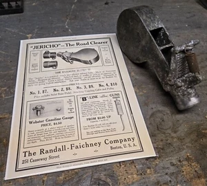 Antique Jericho car horn 1920s + original ad - Model A hot rod whistle - Picture 1 of 8