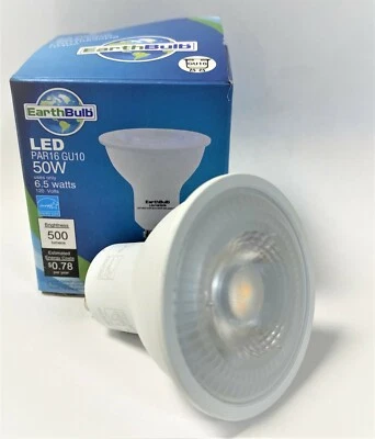 PAR16 GU10 base 50W 500 lumens Dimmable LED Flood Light 3000K - Image 1 of 4