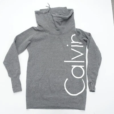 Calvin Klein Performance Cowl Neck Sweatshirt Women's Size Medium Gray Quick Dry - Image 1 of 4