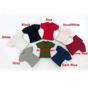 Accesorios de soldado escala 1/12 ropa manga corta camiseta 8 colores F 6" muñeca - Imagen 1 de 4