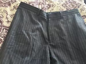 Herren DKNY ""Chelsea"" Anzughose anthrazitgrau Nadelstreifenhose Größe 36 - Bild 1 von 6