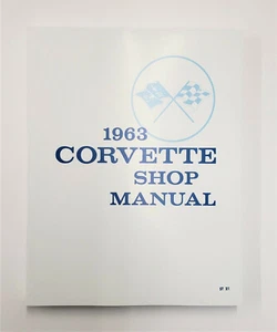 1963 CORVETTE SHOP MANUAL/COVERS EVERY SERVICE AREA-PERFECT-EXACT ORIGINAL REPR - Imagen 1 de 3