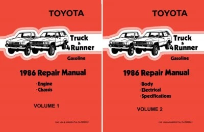 1986 Toyota 4-Runner Shop Service Repair Manual - Image 1 of 4