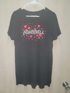 Rare Victoria's Secret 3D Red Heart BOMBSHELL Lightweight Nightgown Size Large - Picture 1 of 10