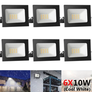 6X 10W LED Floodlight Spot Light Security Flood Lights Outdoor Garden Lamp IP65 - Picture 1 of 9