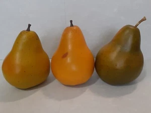 Artificial Fake Fruit Pears Yellow Green Realistic Home Decor Staging Props - Picture 1 of 4