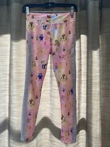 Girls Disney Zootopia Pink and Gray Leggings Size 9/10 - Picture 1 of 5