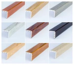 STAIR NOSING EDGE UPVC WOOD EFFECT -TRIM- EDGING NOSING 30 x 30mm - 900 mm - Picture 1 of 19