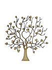 2x Heart Tree Branch Intricate 10cm Wood Craft Embelishments Laser Cut Shape MDF