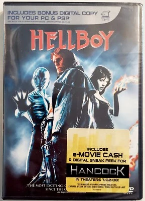 HELLBOY DVD + BONUS DIGITAL COPY BRAND NEW FACTORY SEALED FAST SHIPPING  - Image 1 of 2