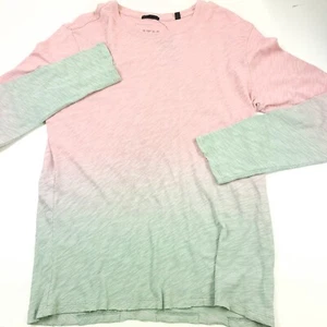 $150 ATM Long Sleeve Destroyed Dawn & Eucalyptus Slub Jersey T-Shirt Mens Medium - Picture 1 of 11
