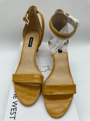 Sandalias de tacón bloque con correa al tobillo Nine West Pruce talla 10,5 Foto 1 de 4