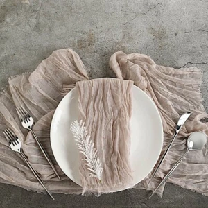 5 Cheesecloth Gauze Cotton DINNER TABLE NAPKINS Wedding Party Events Supplies - Picture 1 of 208