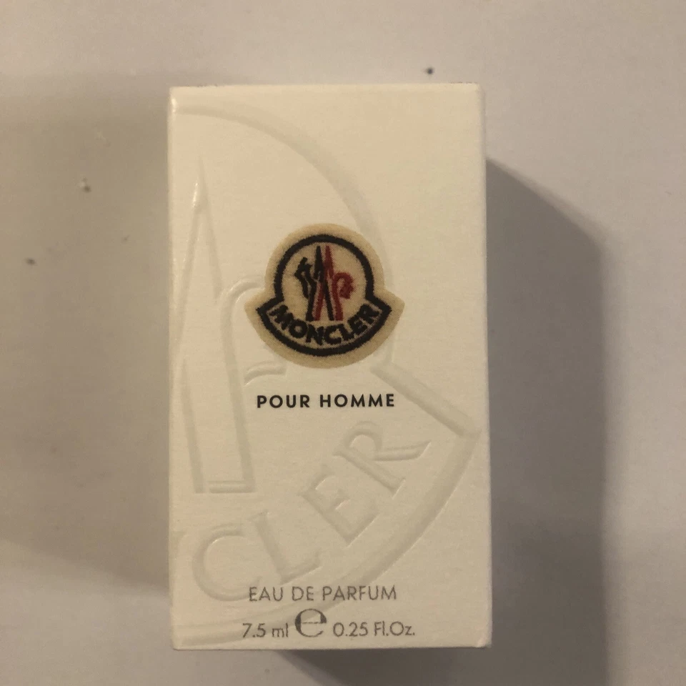 Moncler Pour Homme Eau de Parfum EDP Cologne Mini Travel Size Spash .25 oz 7.5ml