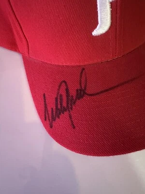 Philadelphia Phillies MLB Mike Lieberthal hat signed - Image 1 of 4