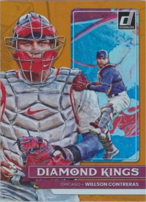 Willson Contreras 2022 Panini Donruss Orange Diamond Kings #24 Chicago Cubs - Image 1 of 2