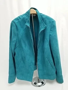 N touch turquoise colored 100% polyester jacket - Picture 1 of 3