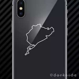 (2x) Nurburgring Cell Phone Sticker Mobile track - Foto 1 di 22