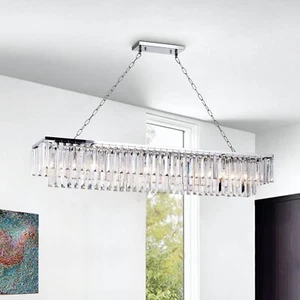 Sigrid  8-Light Kitchen Island Rectangle Pendant - Picture 1 of 3
