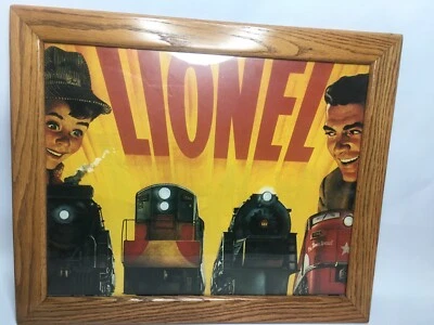 Cuadro tren lionel colgante de pared enmarcado con vidrio Foto 1 de 4