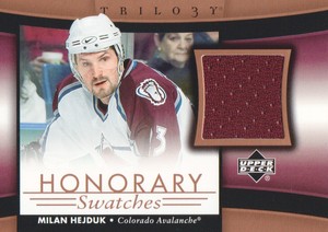 2005-06 Upper Deck Trilogy Honorary Swatch #HS-MH Milan Hejduk JERSEY