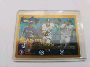 Topps #338 Ichiro Suzuki, Alex Rodriguez 2001 League Leadet Seattle Mariners - Foto 1 di 2