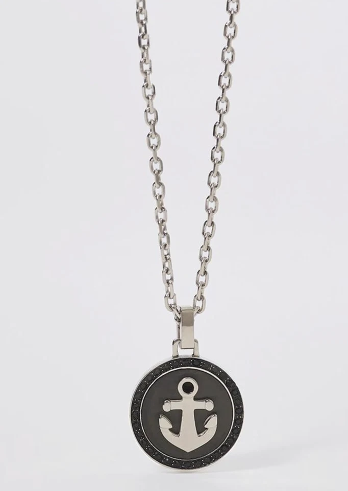 Collana 2JEWELS Uomo Acciaio Ciondolo Ancora Medaglia 251815 - Immagine 1 di 1