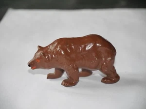 FIGURINE PLOMB OURS BRUN  MARQUE BF RARE - Picture 1 of 2