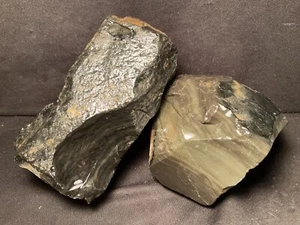 ~RW~ UNPOLIERT/ROH "OREGON OBSIDIAN" ZUM KLOPFEN~~12 PFUND - Bild 1 von 3