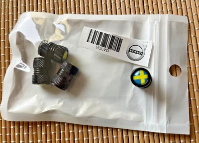 Volvo, juego de tapas de válvulas, Polestar, tapa de válvula, tapas de válvulas, bandera Suecia - Imagen 1 de 4