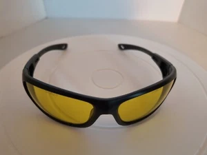 GTV Z287+ EYEGLASSES 65 16 121 Sports Wrap Yellow Lens G+U6L1.3 SAFETY Black - Picture 1 of 11