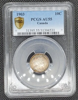 1903 Canada 10 Cents | PCGS AU55 - Image 1 of 4