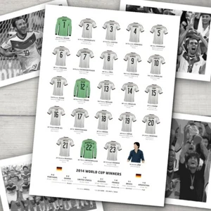 Germany World Cup 2014 Squad Presentation Print - Picture 1 of 1