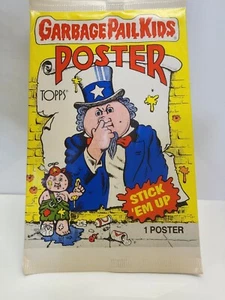 1986 Topps cubo de basura para niños póster sellado raro paquete de 1 - Imagen 1 de 2