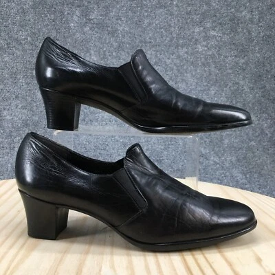 Munro Loafer Pumps Womens 9.5M Black Slip On Block Heel Casual Comfort 1539 - Image 1 of 4